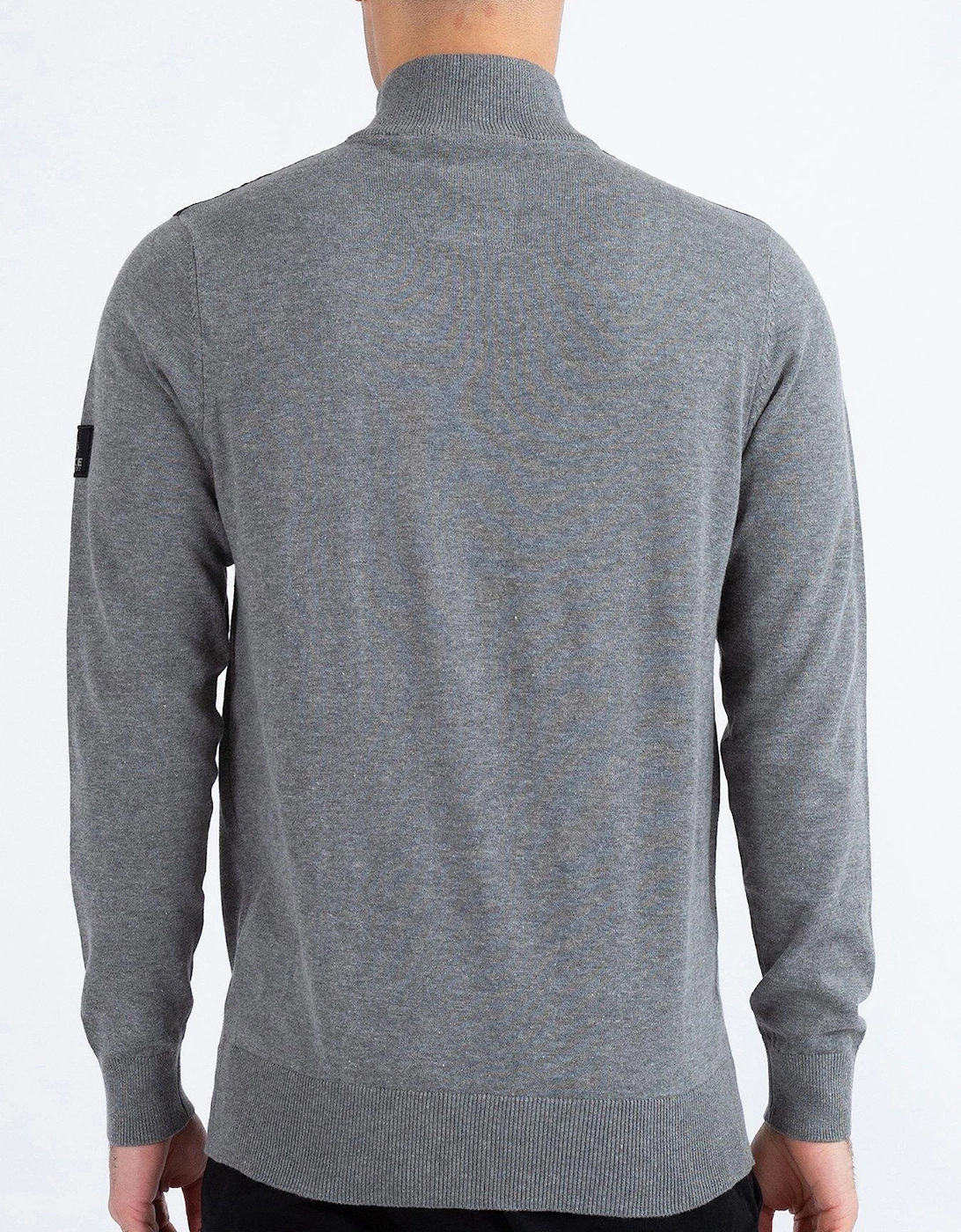 Heddon Zip Knitted Jumper - GREY