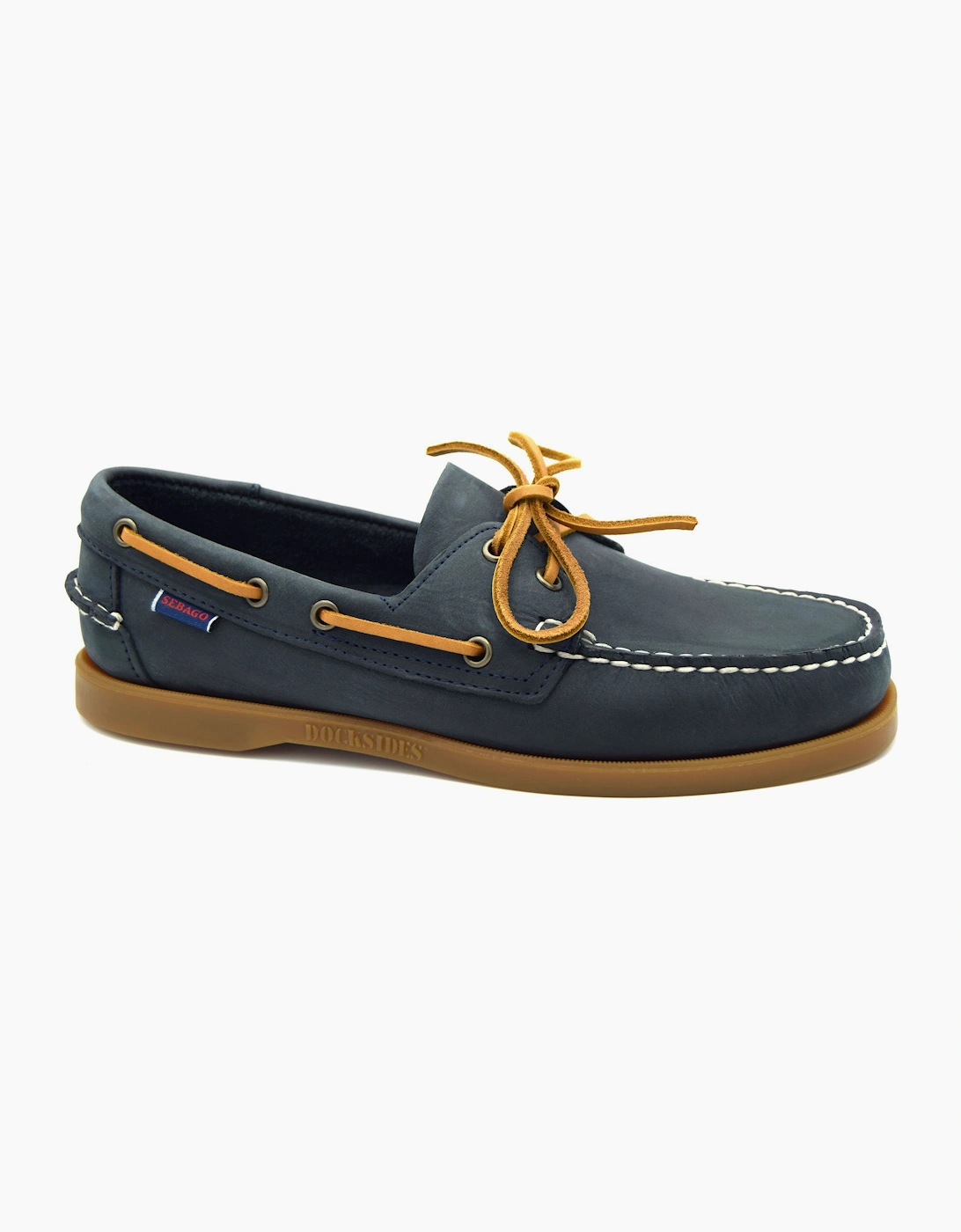 Sebago Men's PORTLAND CRAZY HORSE 70015H0 MEN'S BOAT SHOE - Navy - Size: 10.5/R