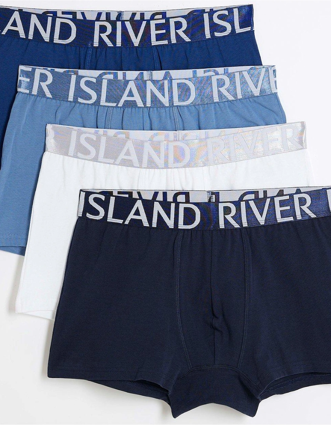 Sateen Contrast 4 Pack Trunks - Blue, 2 of 1