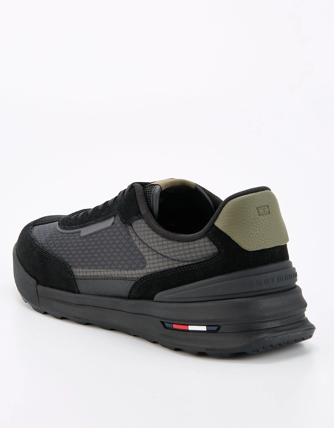 Ripstop Retro Running Shoes - Black