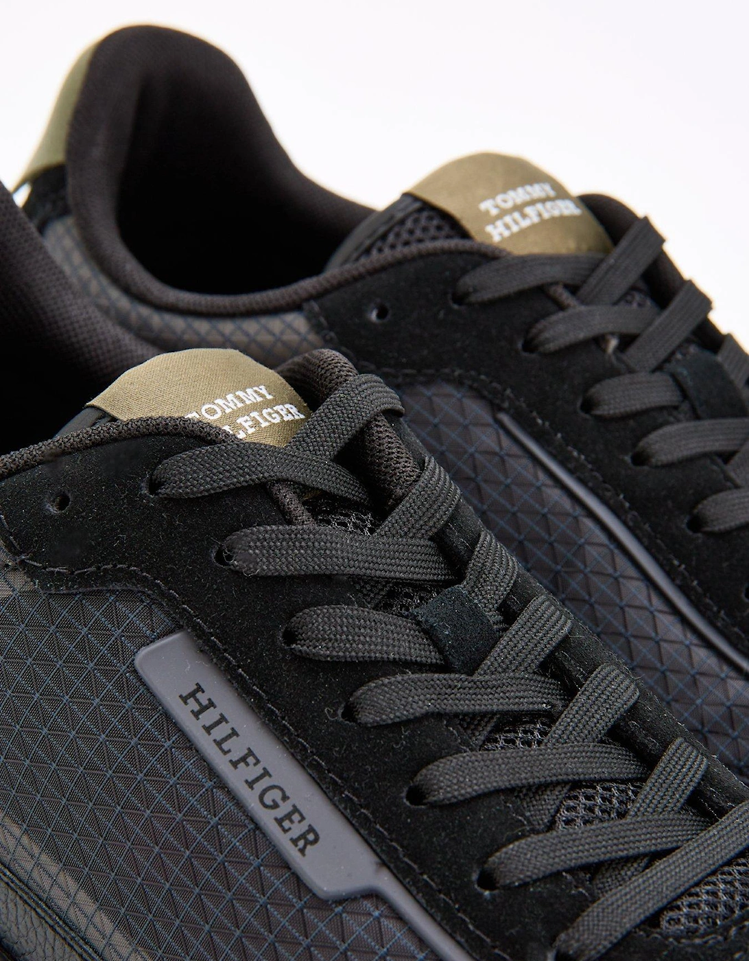 Ripstop Retro Running Shoes - Black