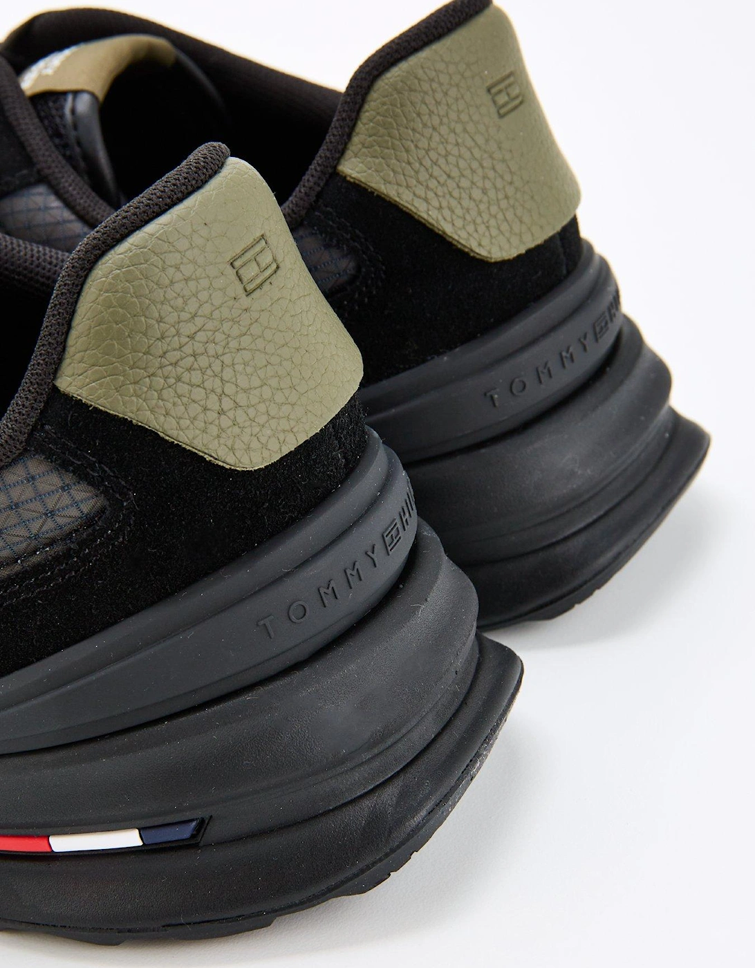 Ripstop Retro Running Shoes - Black