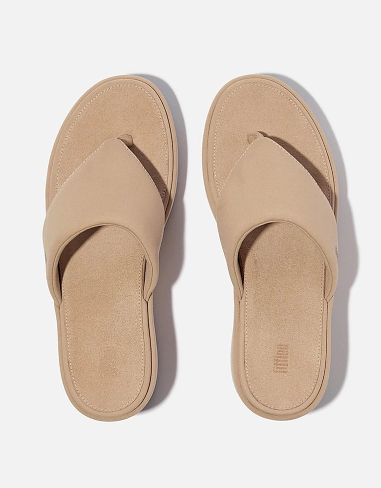 PlatFForms Womens Wedge Toe-Post Sandals