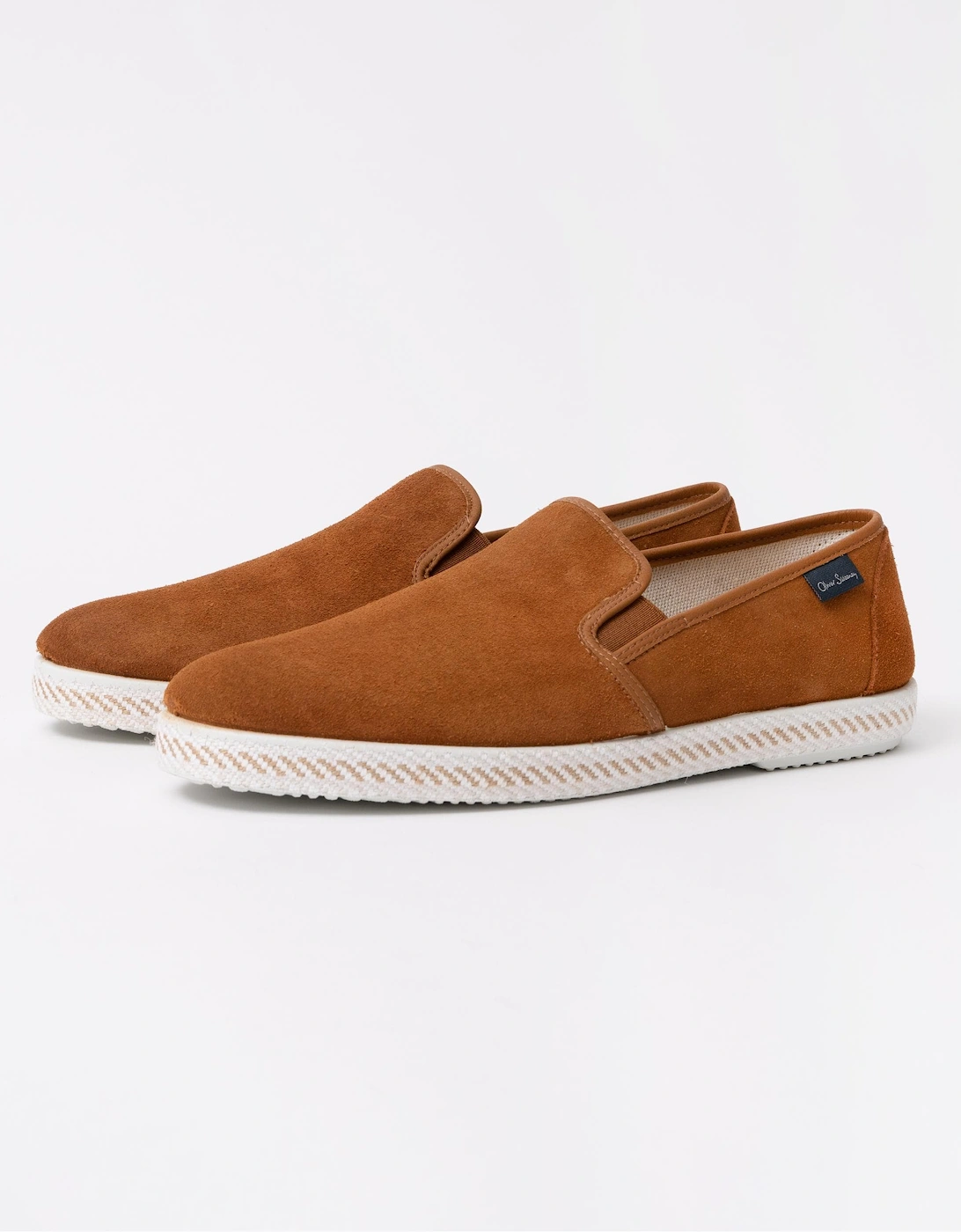 Men's Oliver Sweeney Campomar Mens Suede Espadrilles - Tan - Brown - Size: 9