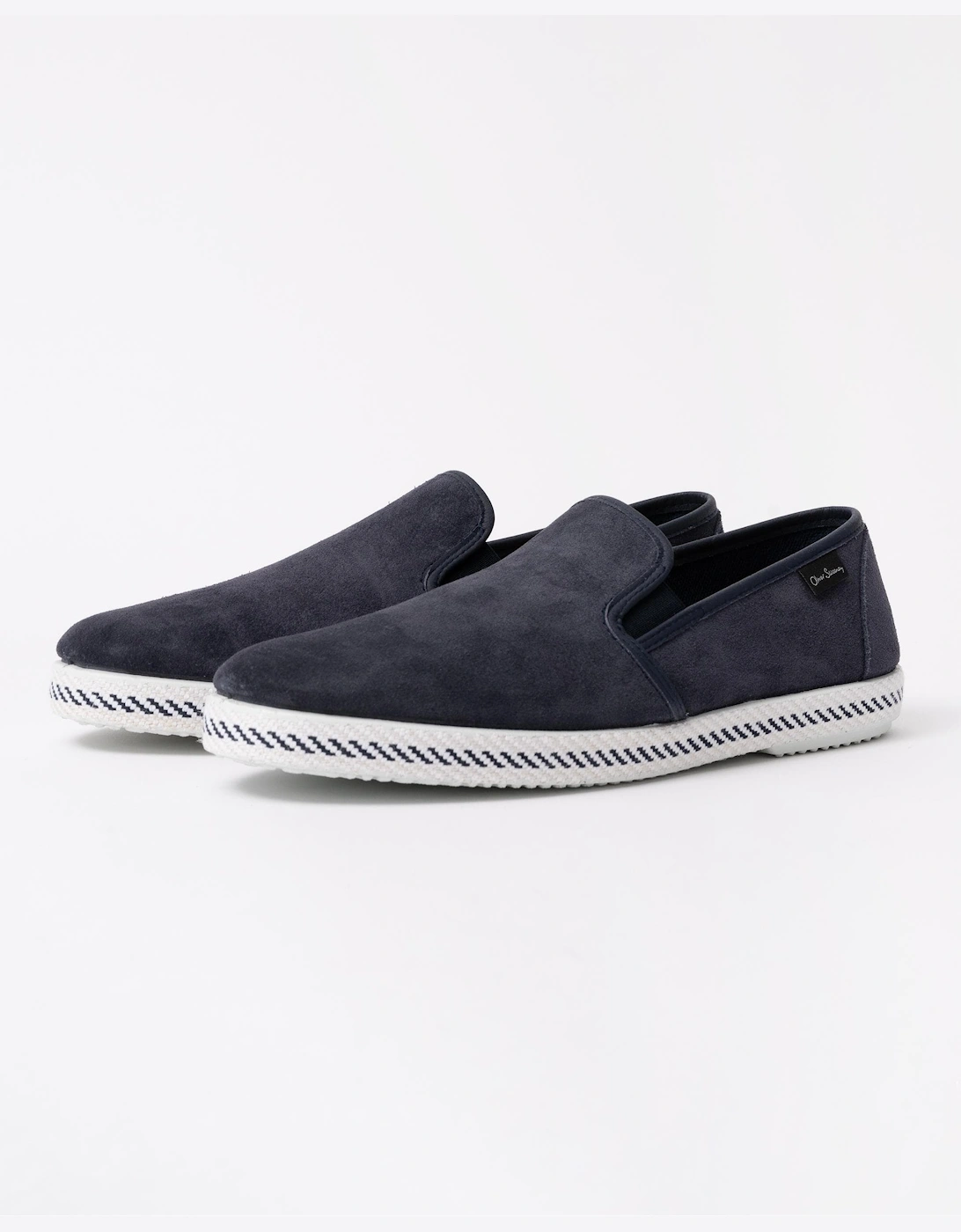 Men's Oliver Sweeney Campomar Mens Suede Espadrilles - Navy - Size: 11