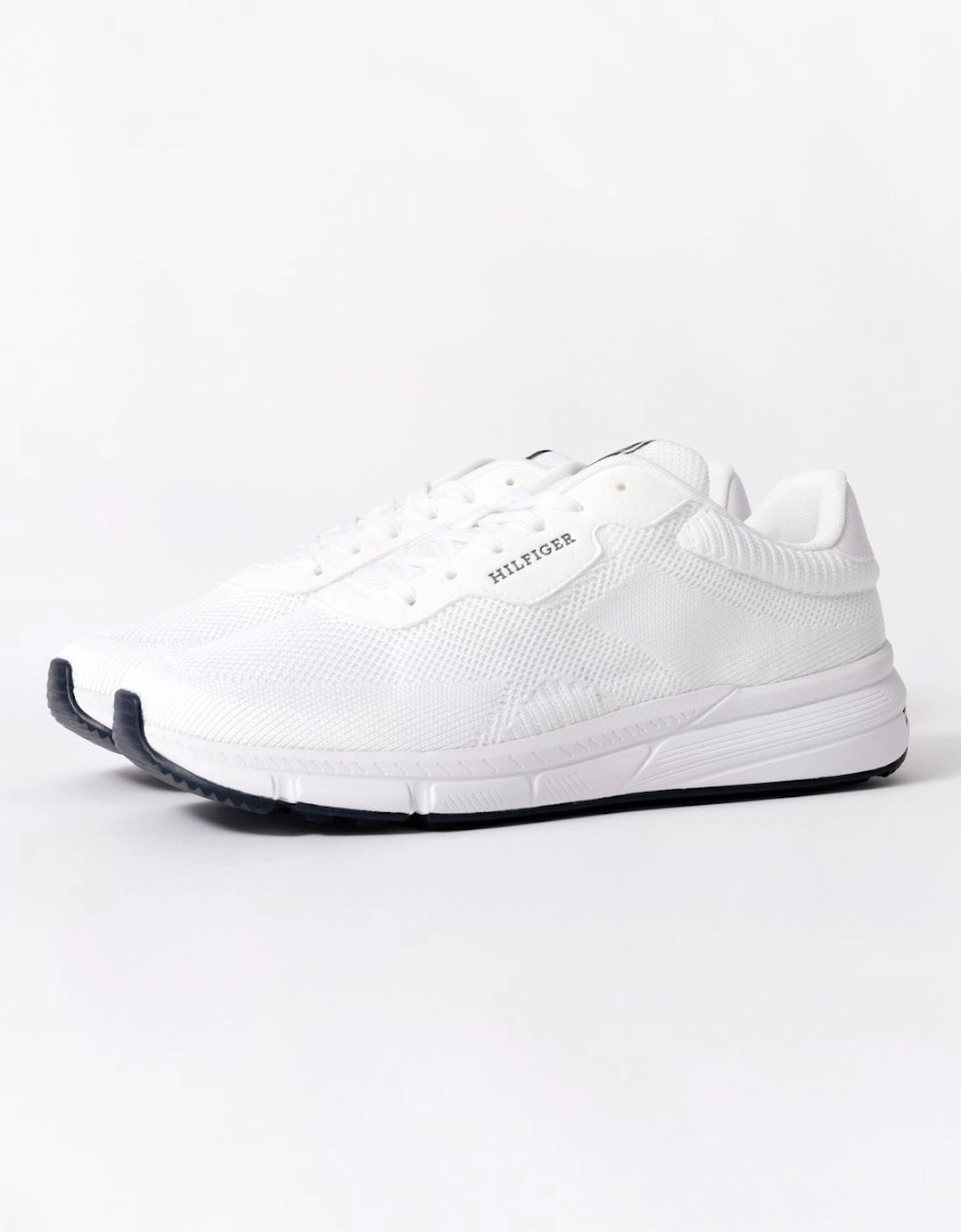 Men's Tommy Hilfiger Light Weight Knit Mens Trainer - White - Size: 10.5