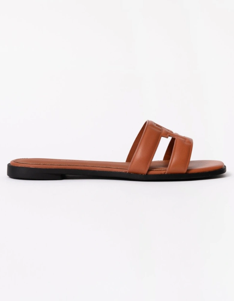 Logo Strap Womens Mule