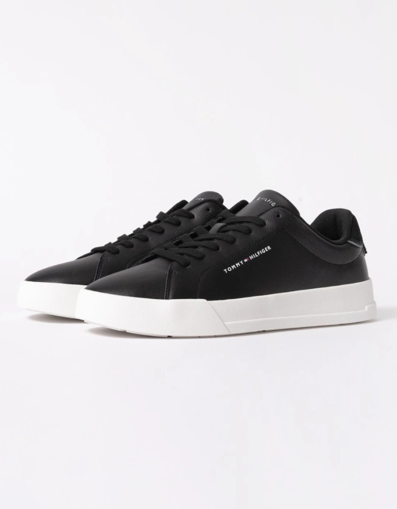 Court Leather Detailed Mens Trainer