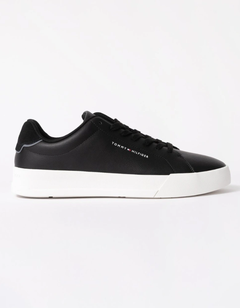 Court Leather Detailed Mens Trainer