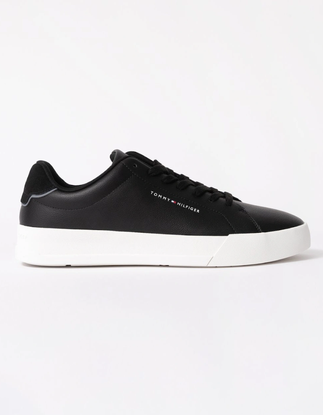Court Leather Detailed Mens Trainer