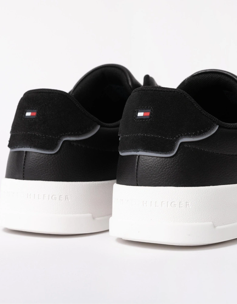 Court Leather Detailed Mens Trainer