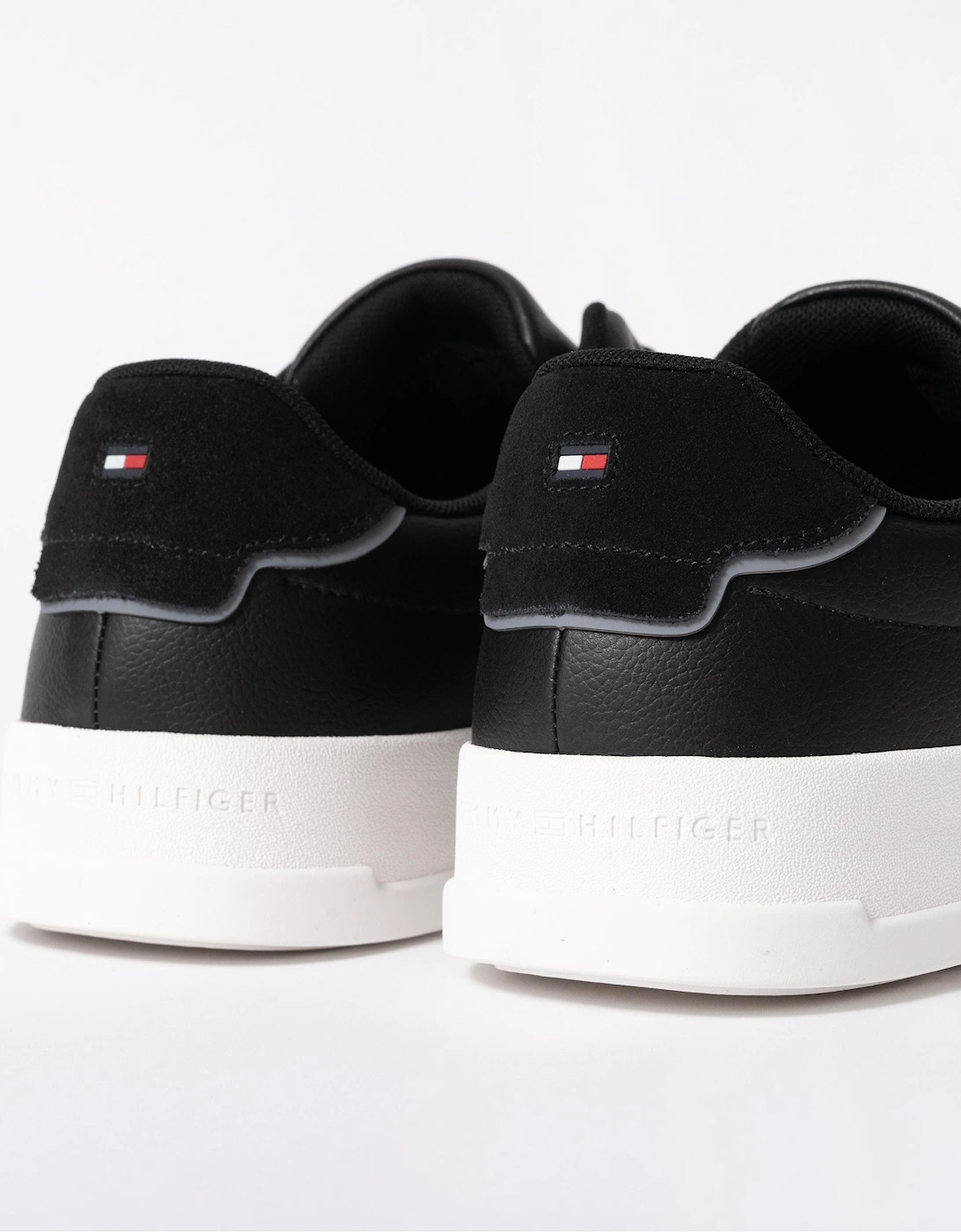 Court Leather Detailed Mens Trainer