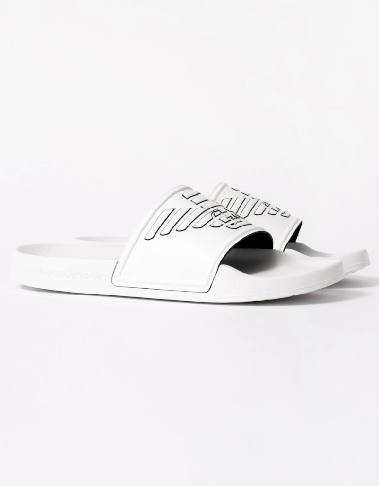 Mens Embossed Eagle PVC Slides