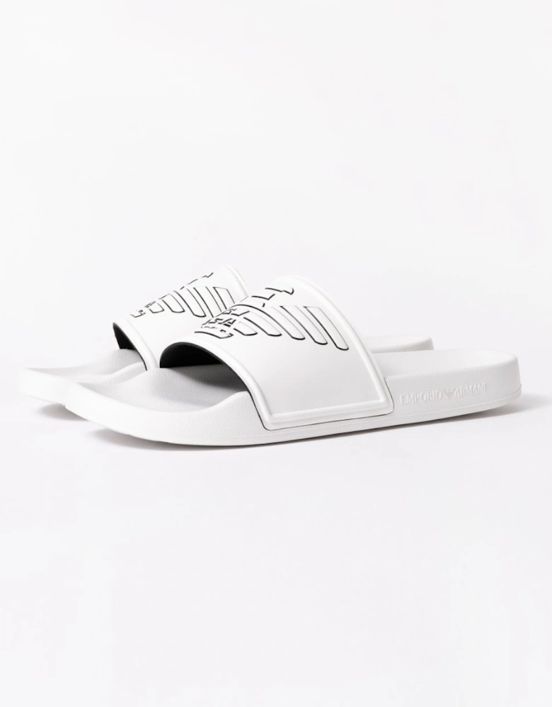 Mens Embossed Eagle PVC Slides