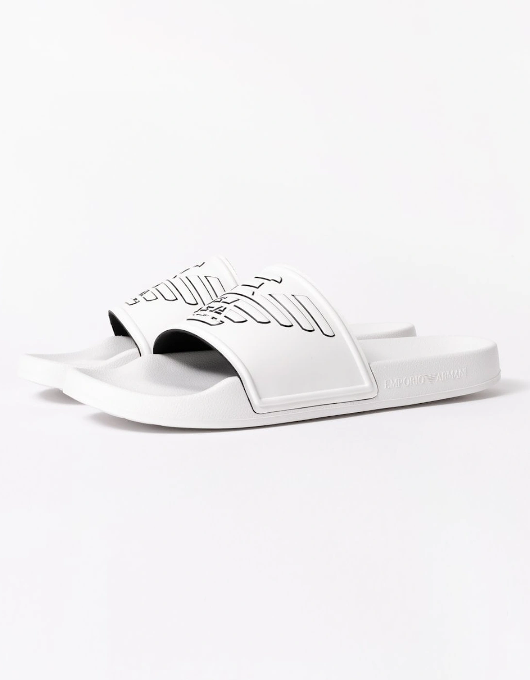Mens Embossed Eagle PVC Slides, 7 of 6
