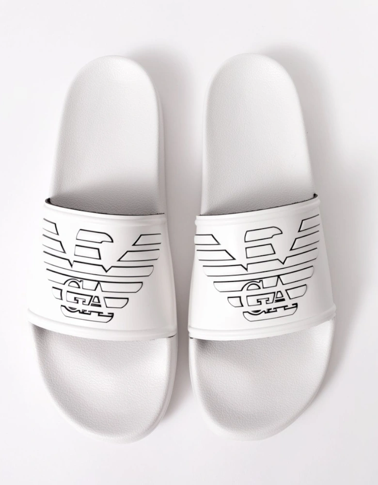Mens Embossed Eagle PVC Slides