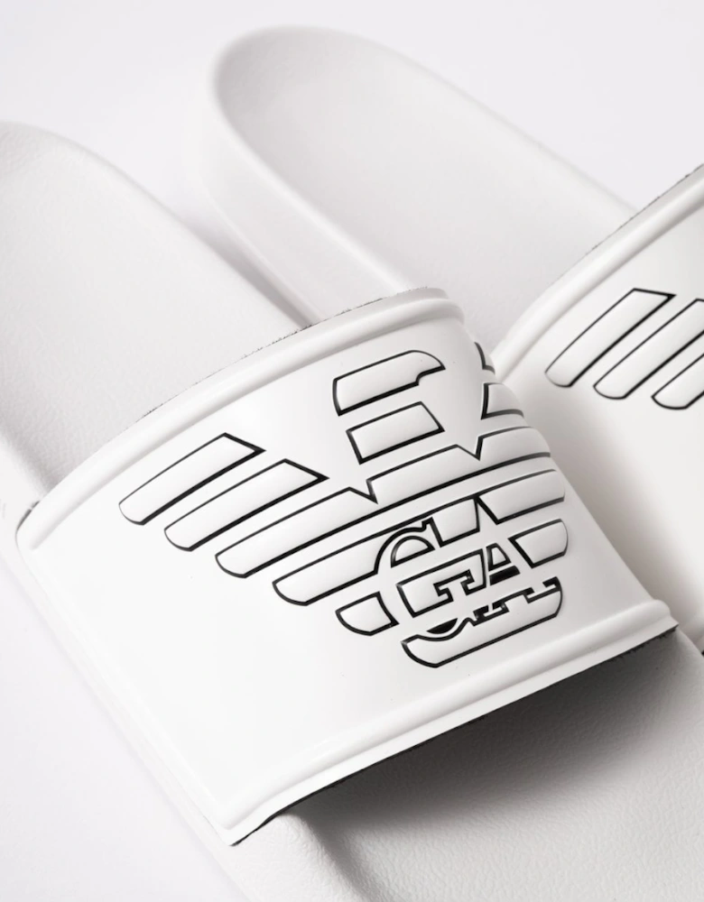 Mens Embossed Eagle PVC Slides