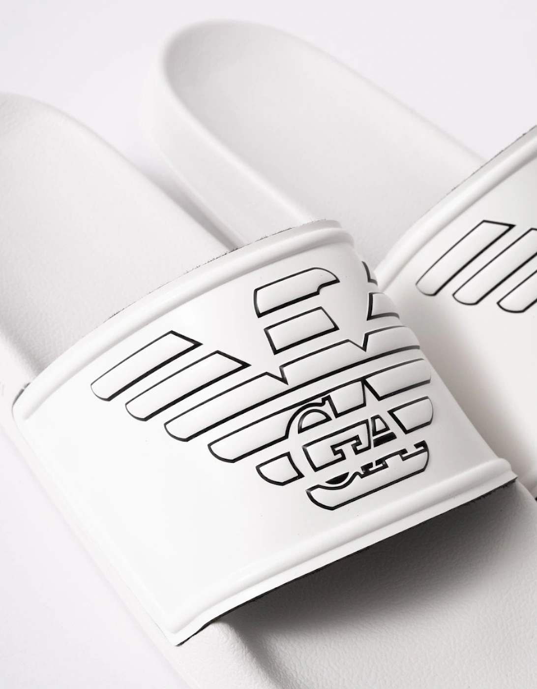 Mens Embossed Eagle PVC Slides