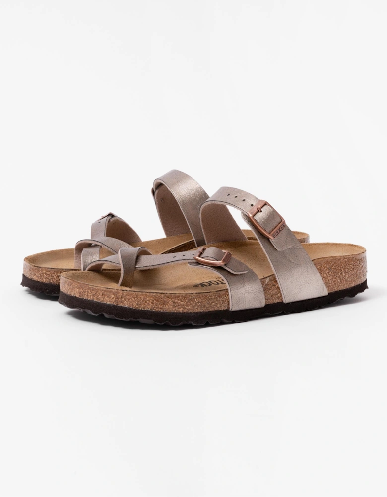 Birkenstock Mayari Birko Flor Womens Sandals - Graceful Taupe