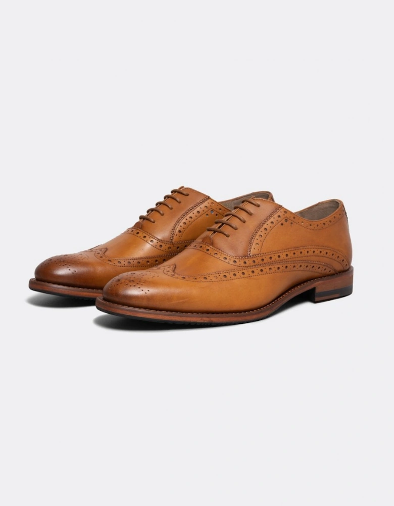 Ledwell Mens Wing Tip Oxford Brogues