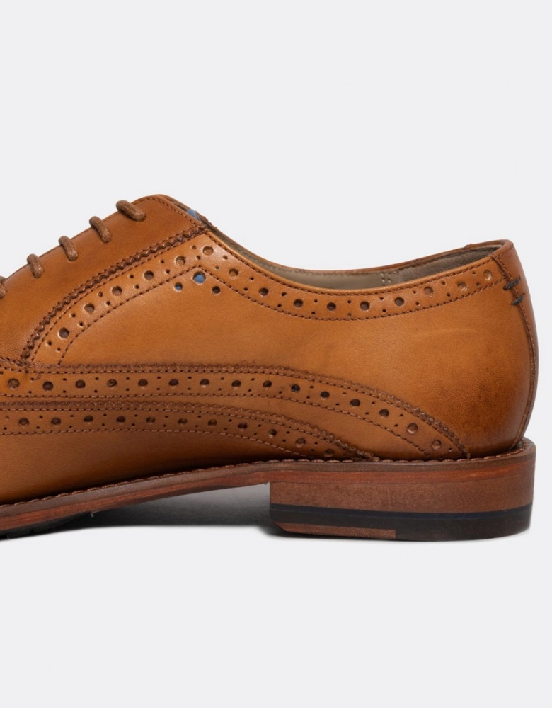 Ledwell Mens Wing Tip Oxford Brogues
