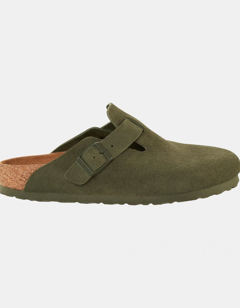 Suede Leather Womens Clogs