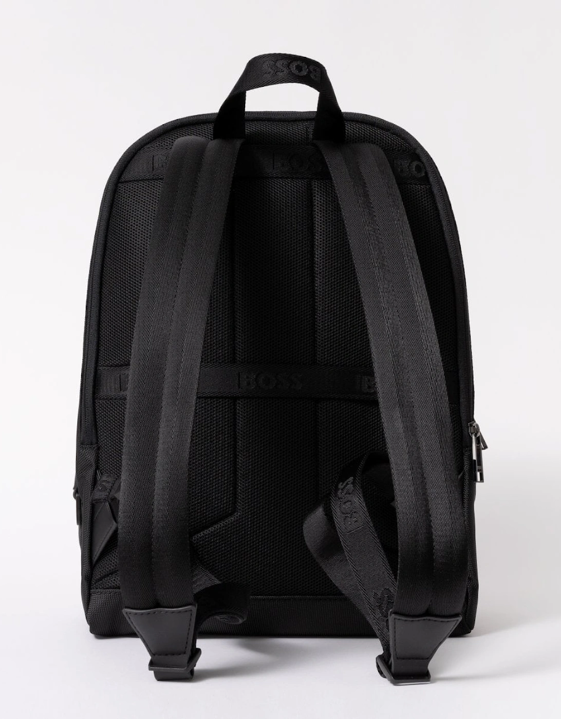 BOSS Orange Ray Mens Structured Backpack With Signature Trims