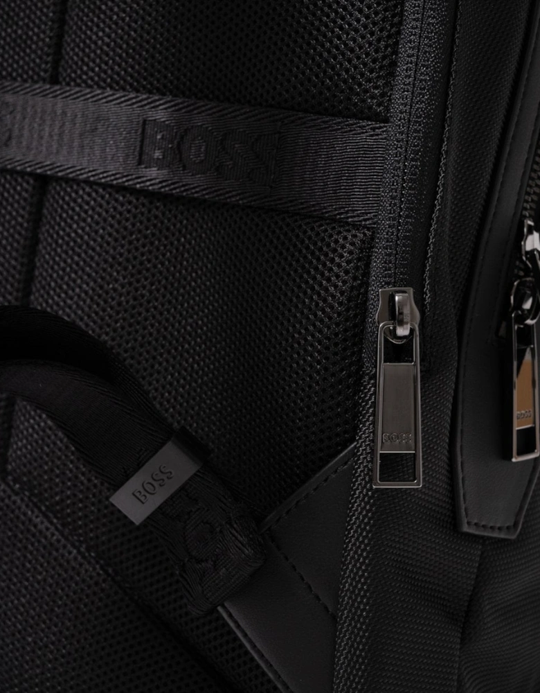 BOSS Orange Ray Mens Structured Backpack With Signature Trims