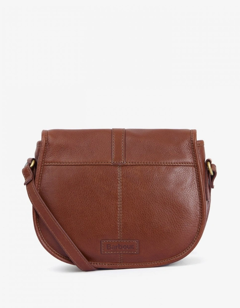 Laire Womens Medium Leather Saddle Bag