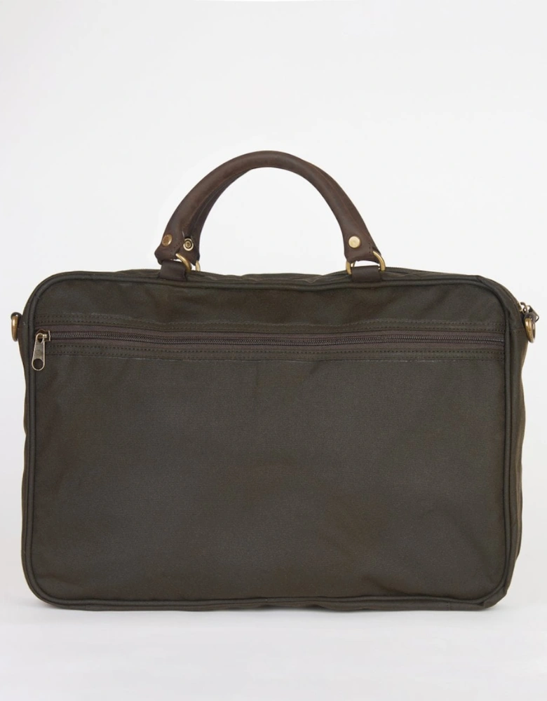 Wax Unisex Leather Briefcase