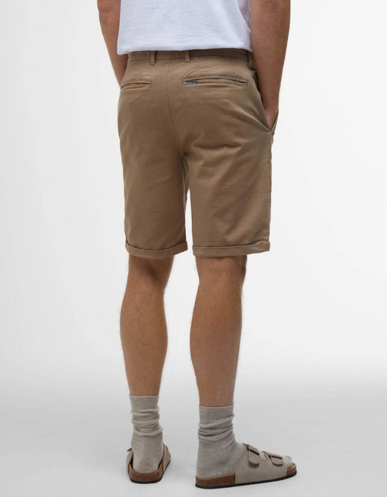 Mens Washed Twill Chino Shorts