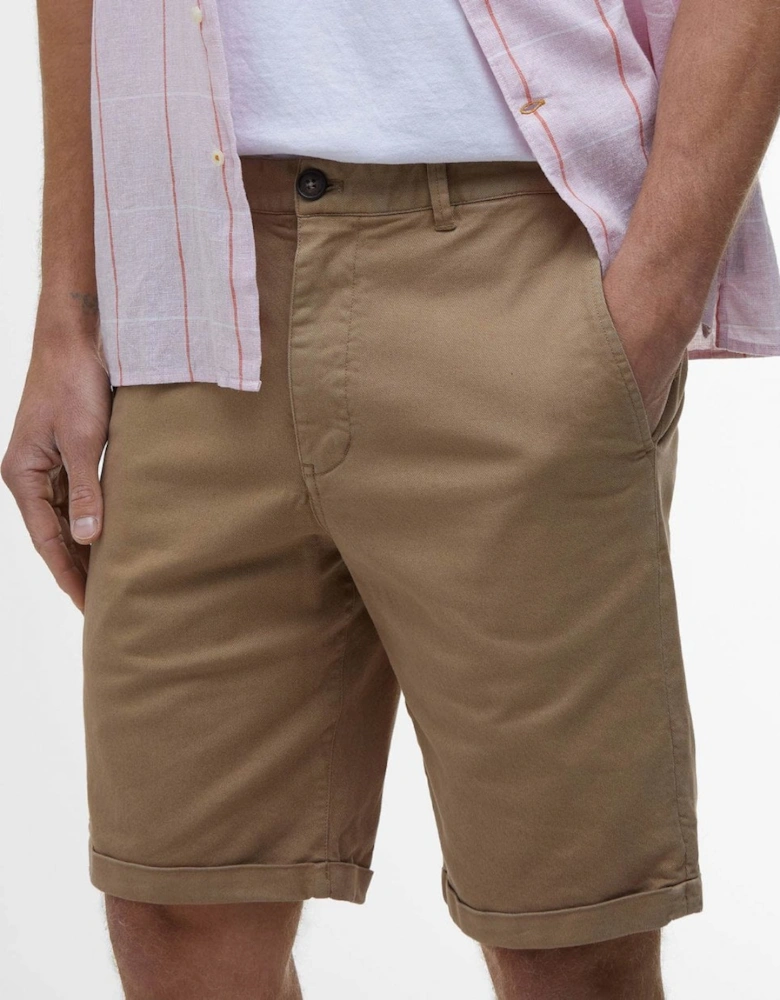 Mens Washed Twill Chino Shorts