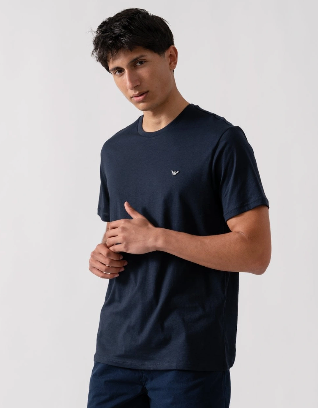Men's Emporio Armani Mens Beach T-Shirt EM000574-AF12331 - Armani Blue - Navy - Size: 38