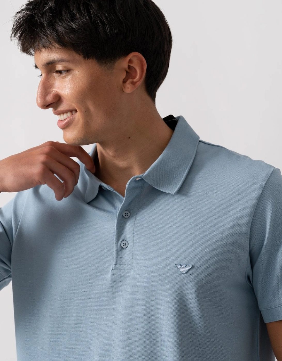 Mens Eagle Logo Beach Polo