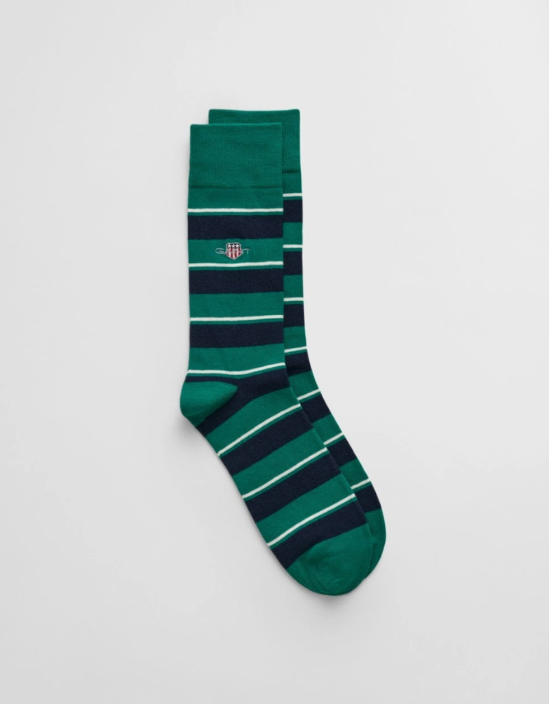 Gant Men's Green Shield Stripe Socks - : 9/9.5/10/10.5/11