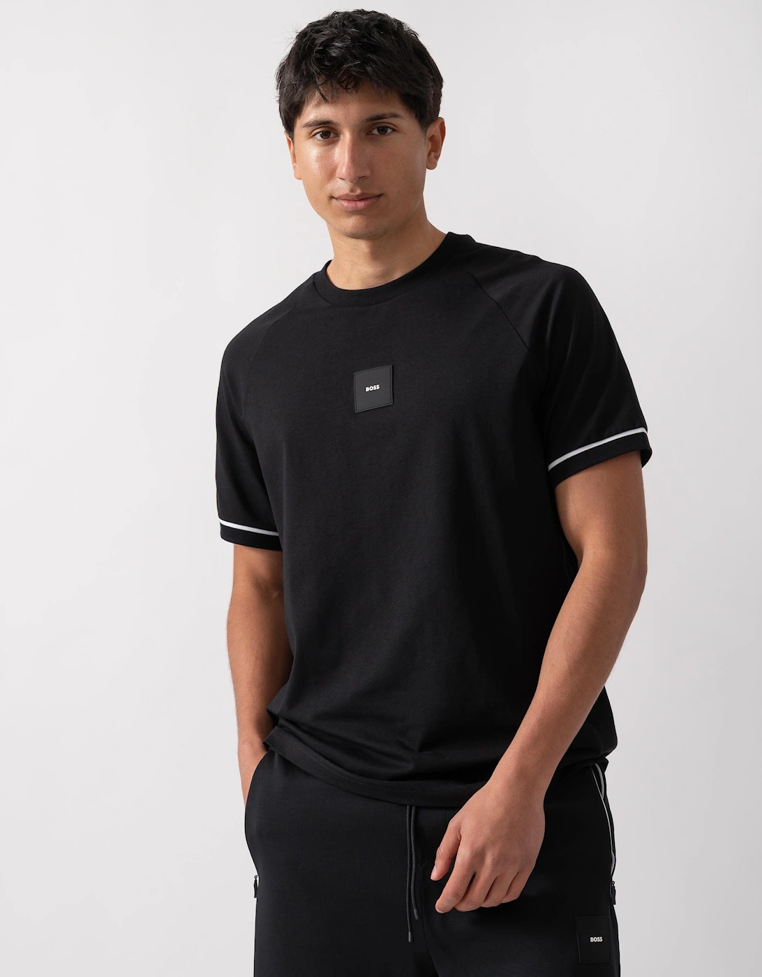 BOSS Green Tee Rib AC Mens T-Shirts, 5 of 4