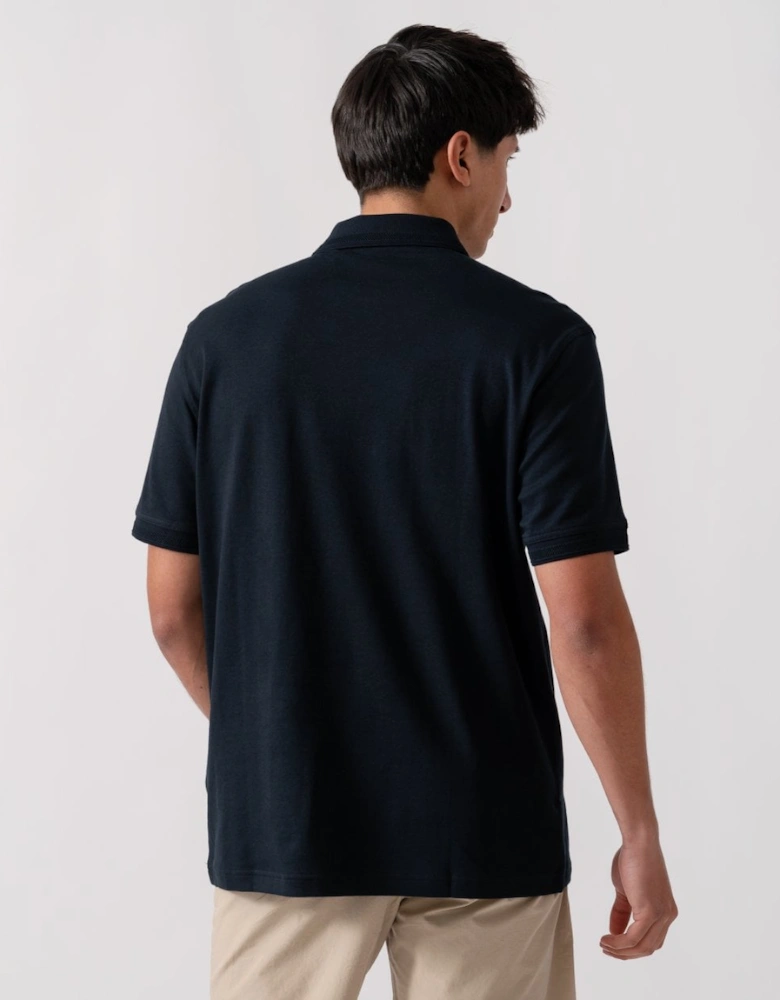 BOSS Orange Pe Interlock Mens Polo Shirt with Logo Print