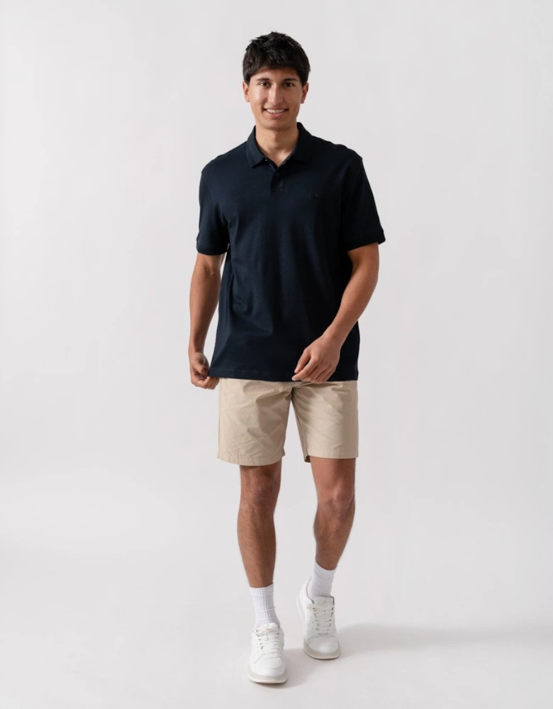 BOSS Orange Pe Interlock Mens Polo Shirt with Logo Print