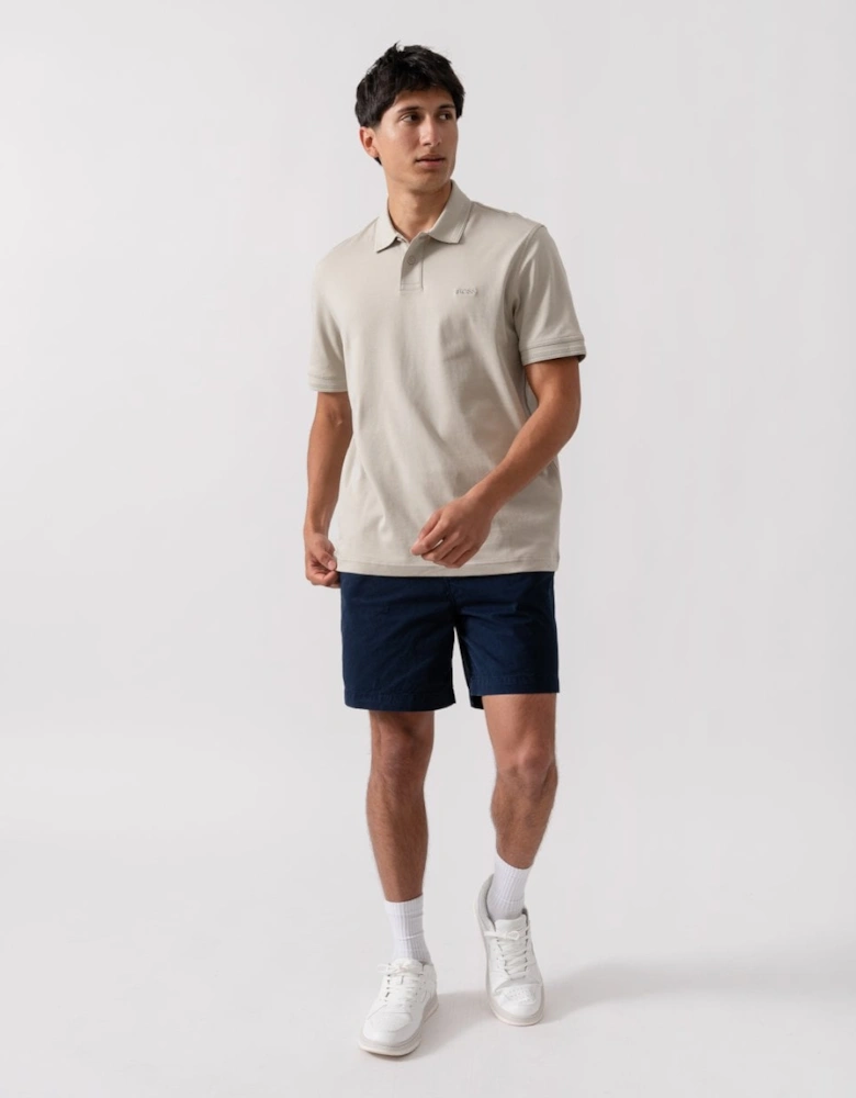 BOSS Orange Pe Interlock Mens Polo Shirt with Logo Print