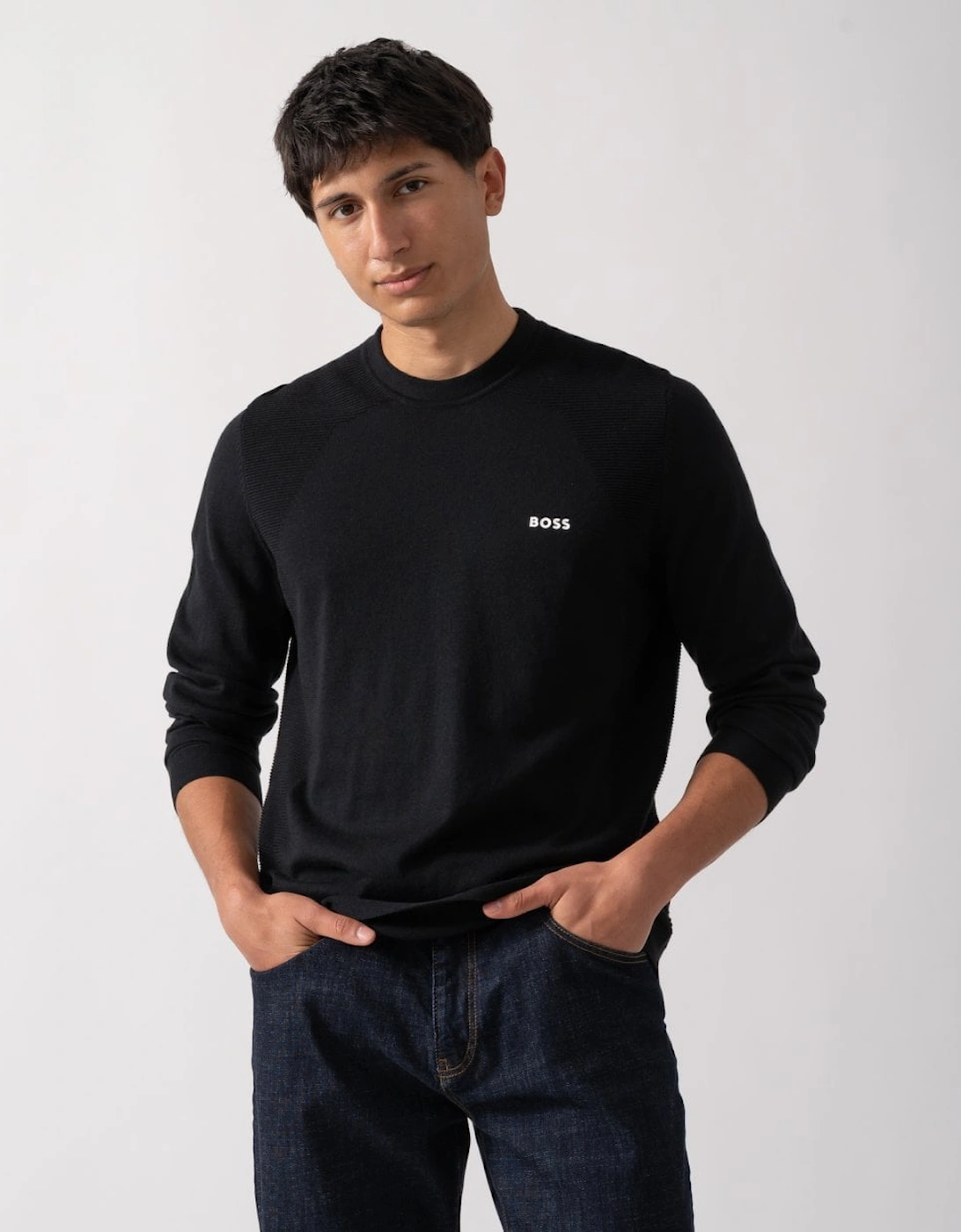 BOSS Green Momentum Lite Mens Crew Neck Jumper, 5 of 4