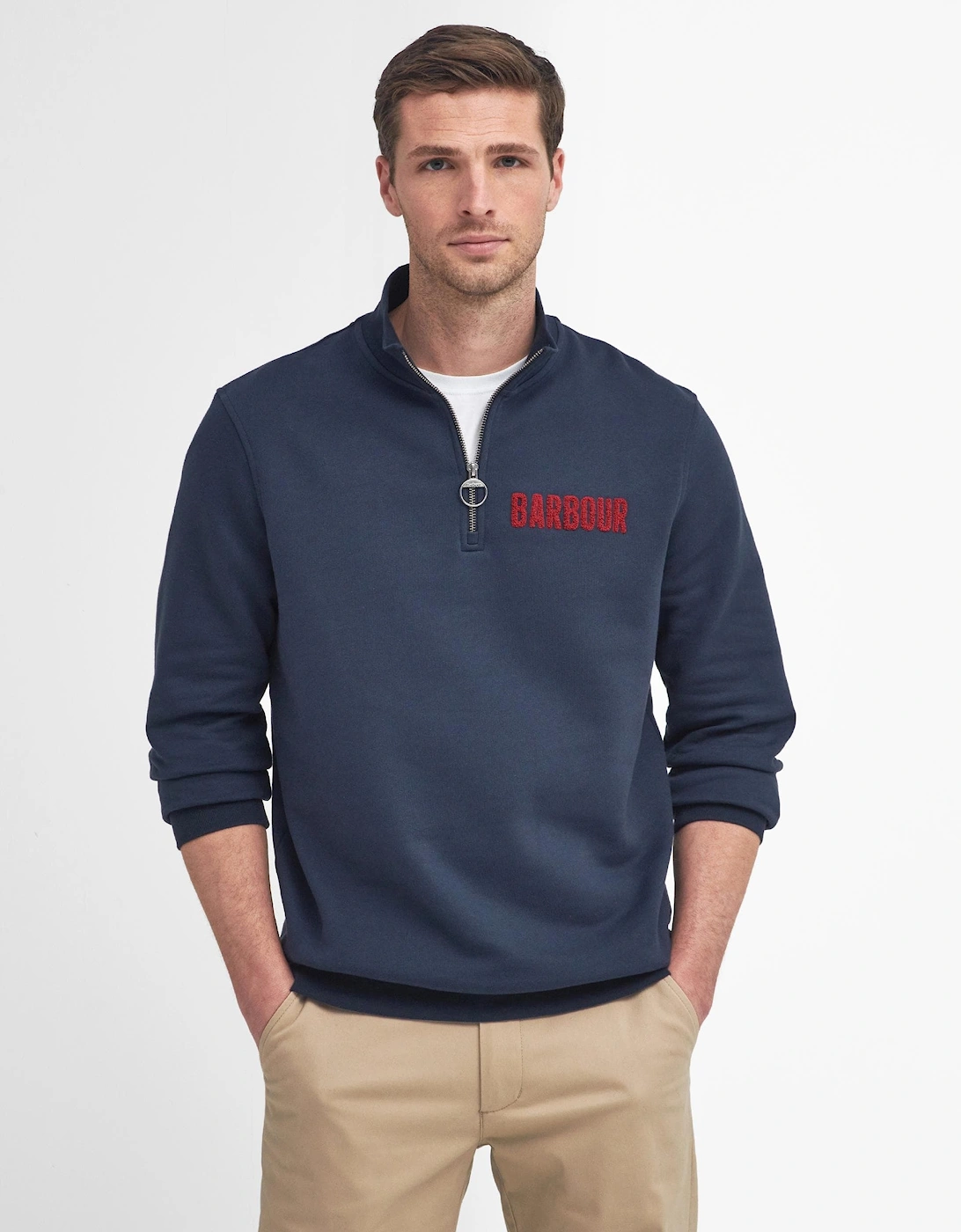 Cotes Mens Half Zip Sweatshirt, 8 of 7
