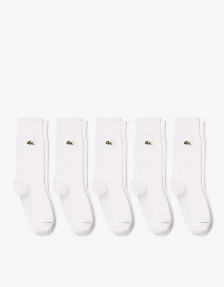 Mens 5-Pack High-Cut Organic Cotton Socks