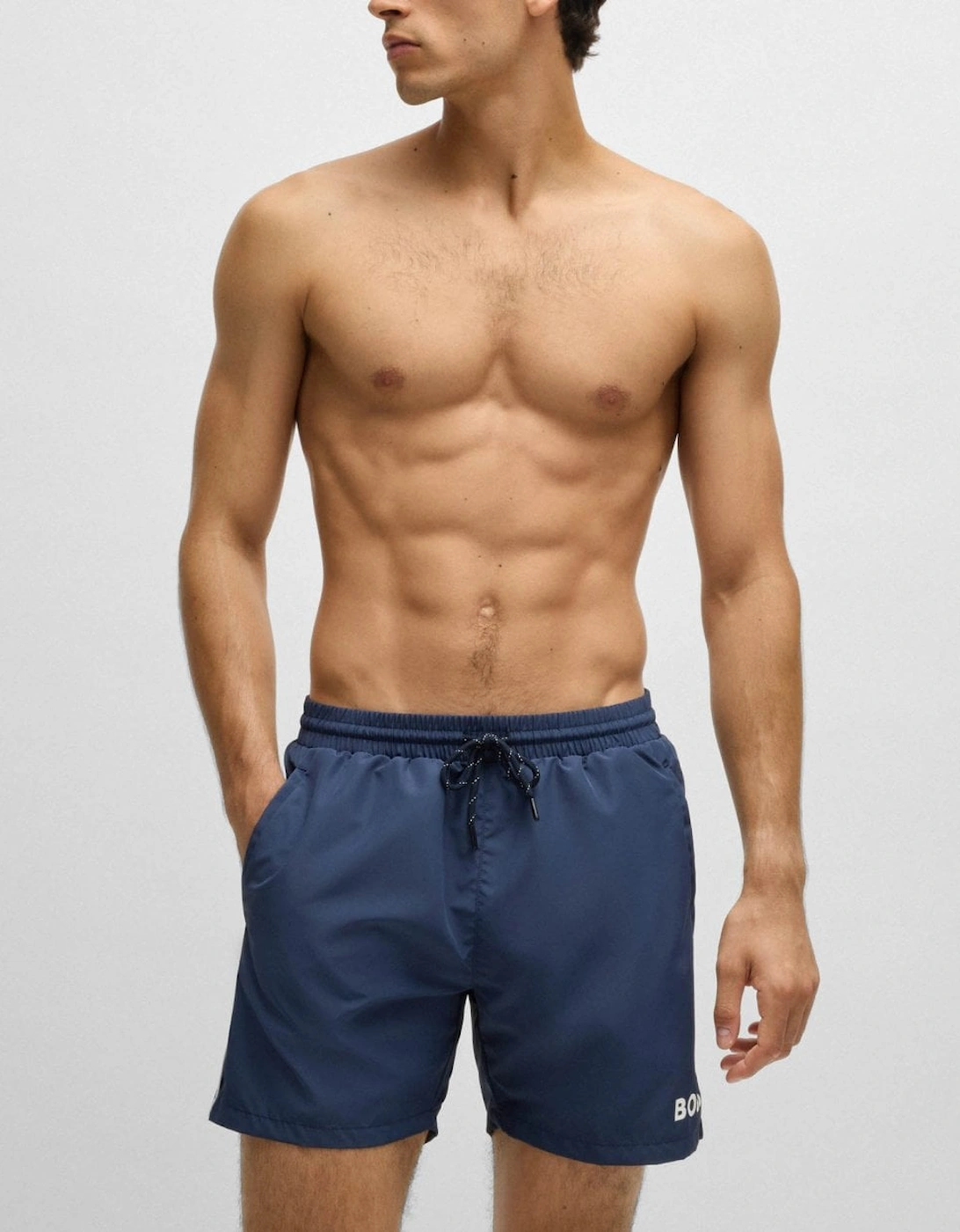Men's BOSS Orange Starfish Mens Swim Shorts NOS - Navy 413 - Size: 33/32/32