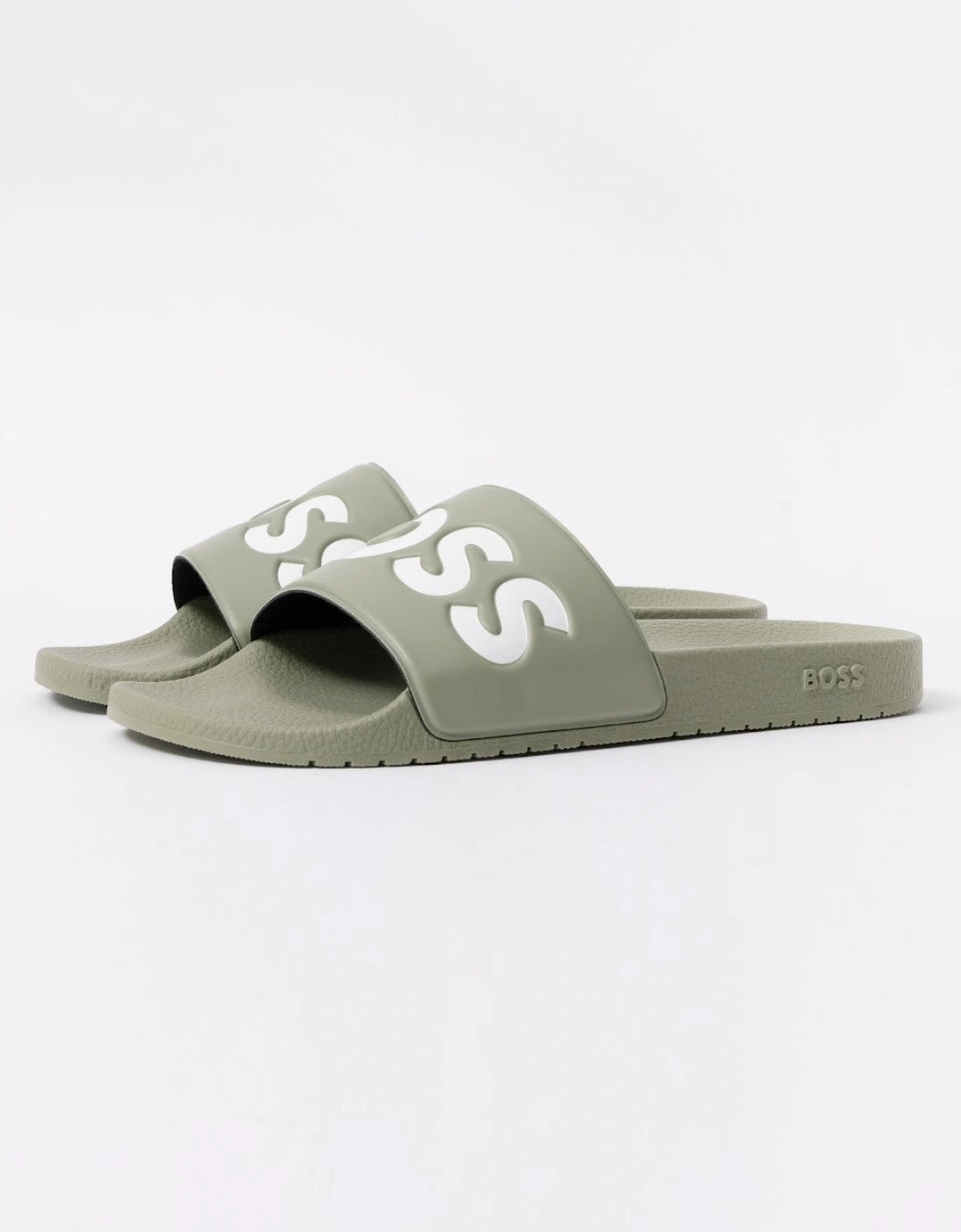 BOSS Orange Aryeh Mens Italian-Made Slides With Large Logo Detail, 7 of 6