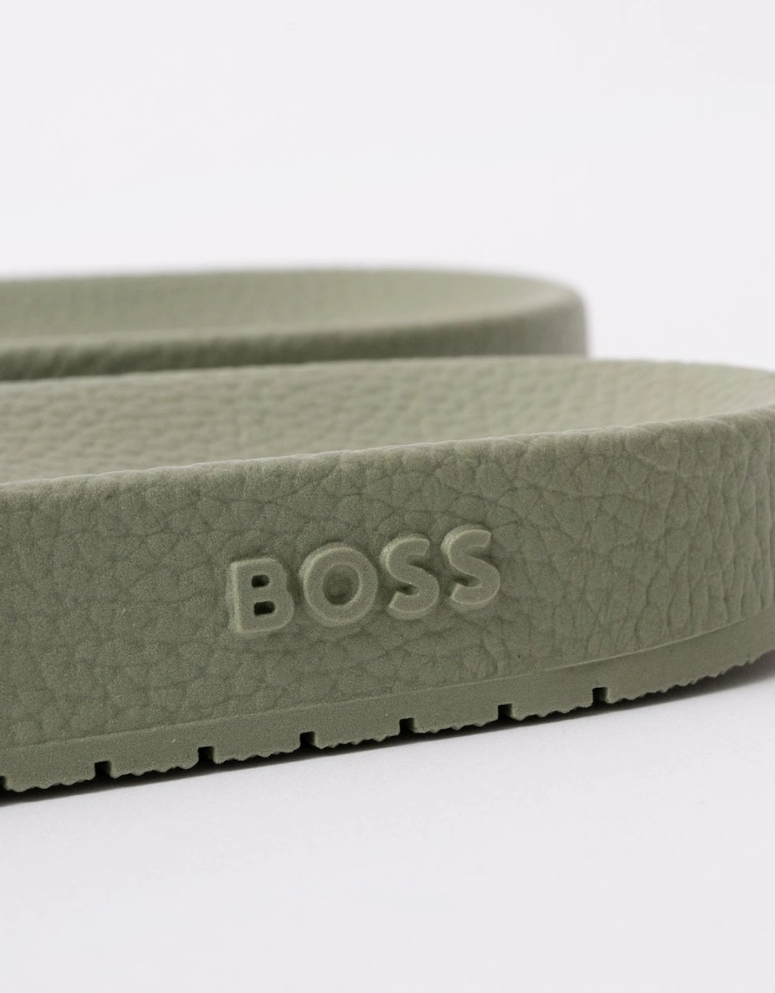 BOSS Orange Aryeh Mens Italian-Made Slides With Large Logo Detail