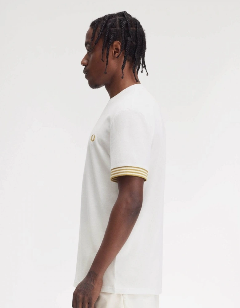 Mens Striped Cuff T-Shirt