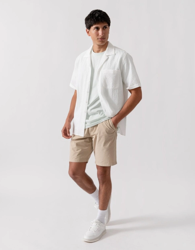 Ravenshead Mens Cotton Seersucker Short Sleeved Shirt