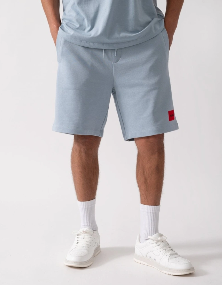 HUGO Diz222 Mens Cotton Terry Shorts with Logo Label