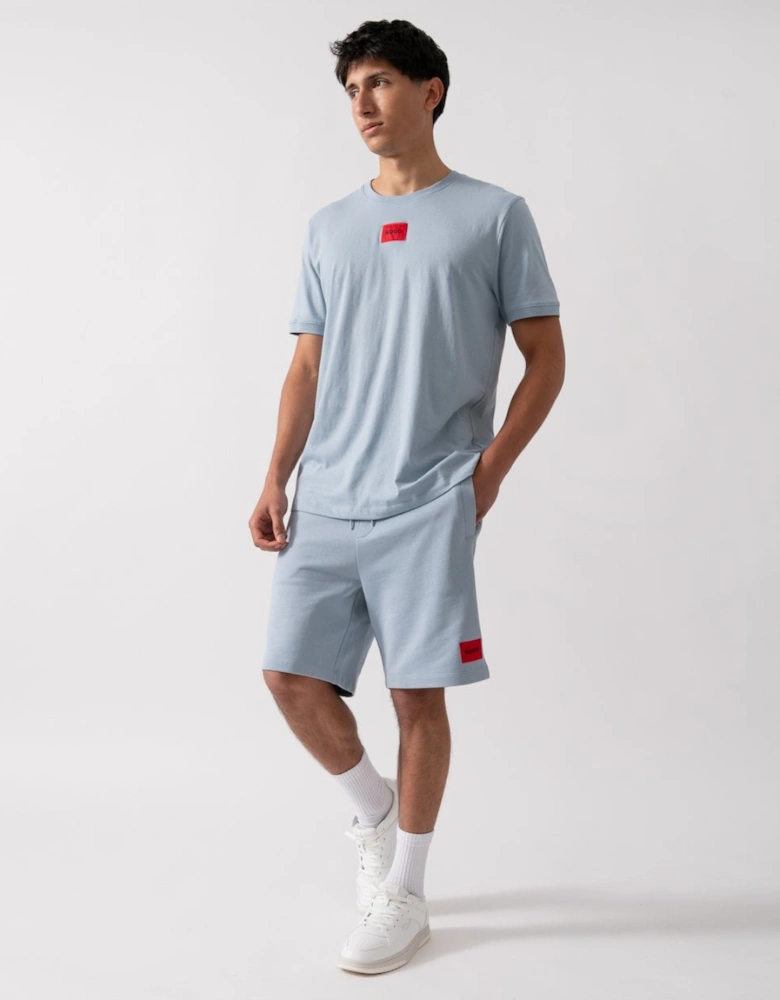 HUGO Diz222 Mens Cotton Terry Shorts with Logo Label