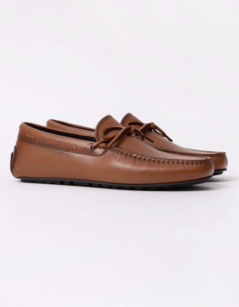 BOSS Orange Noel Mens Italian Leather Driving Moccasins